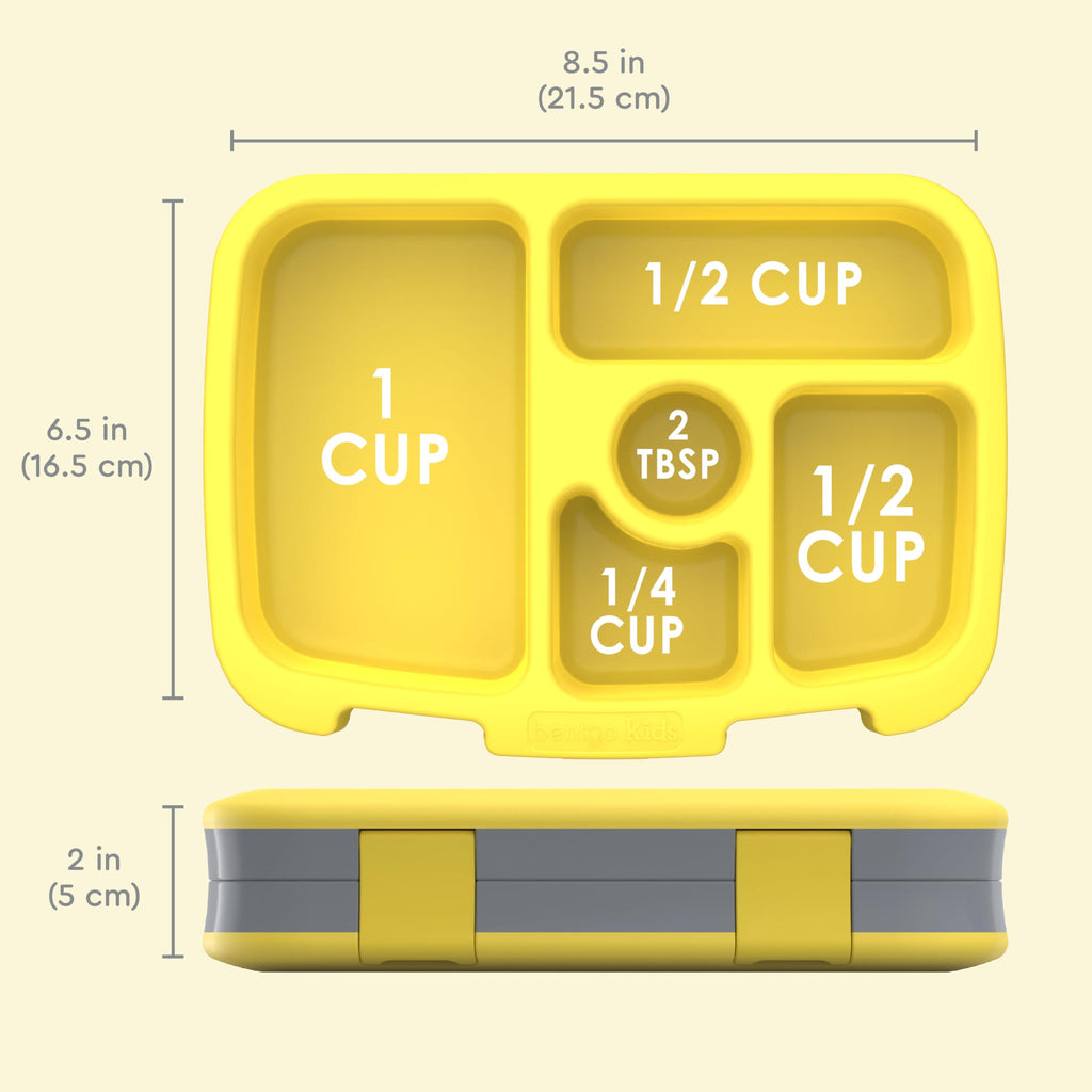 Bentgo Kids Prints Leak-Proof, 5-Compartment Bento-Style Kids Lunch Box - Ideal Portion Sizes for Ages 3-7, Durable, Drop-Proof, Dishwasher Safe, & PFAS & BPA-Free Materials (Unicorn)