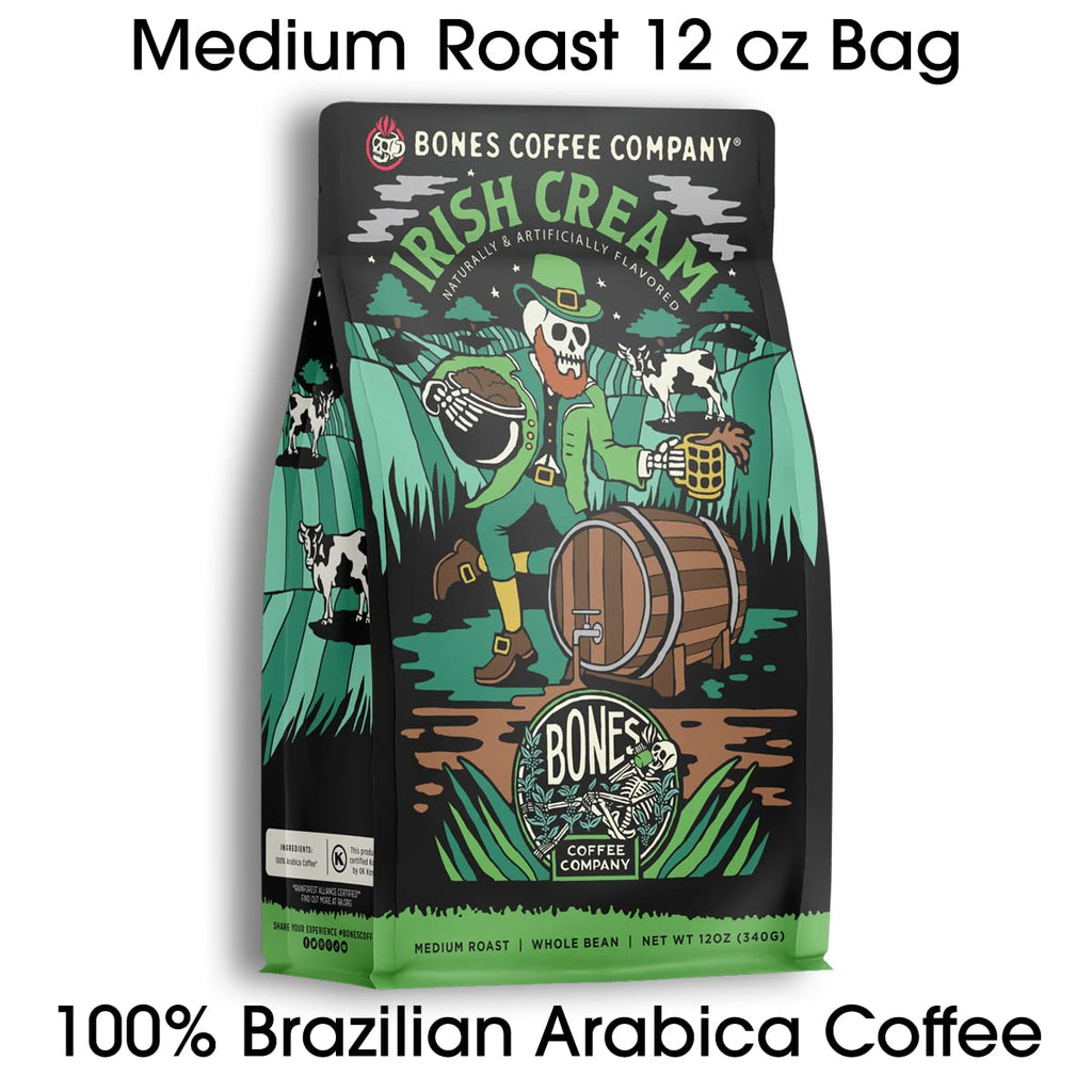 Bones Coffee Company Blueberry Blast Cake, Blueberry Pancakes Flavored Coffee, Medium Roast Low Acid Arabica Beans Compatible with Auto drip and French Press Coffee Maker, 12 Oz Ground