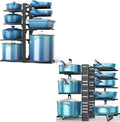 ORDORA Pots and Pans Organizer for Cabinet, 8 Tier Pot Rack with 3 DIY Methods Pots and Pans Organizer: under Cabinet, 21" Height