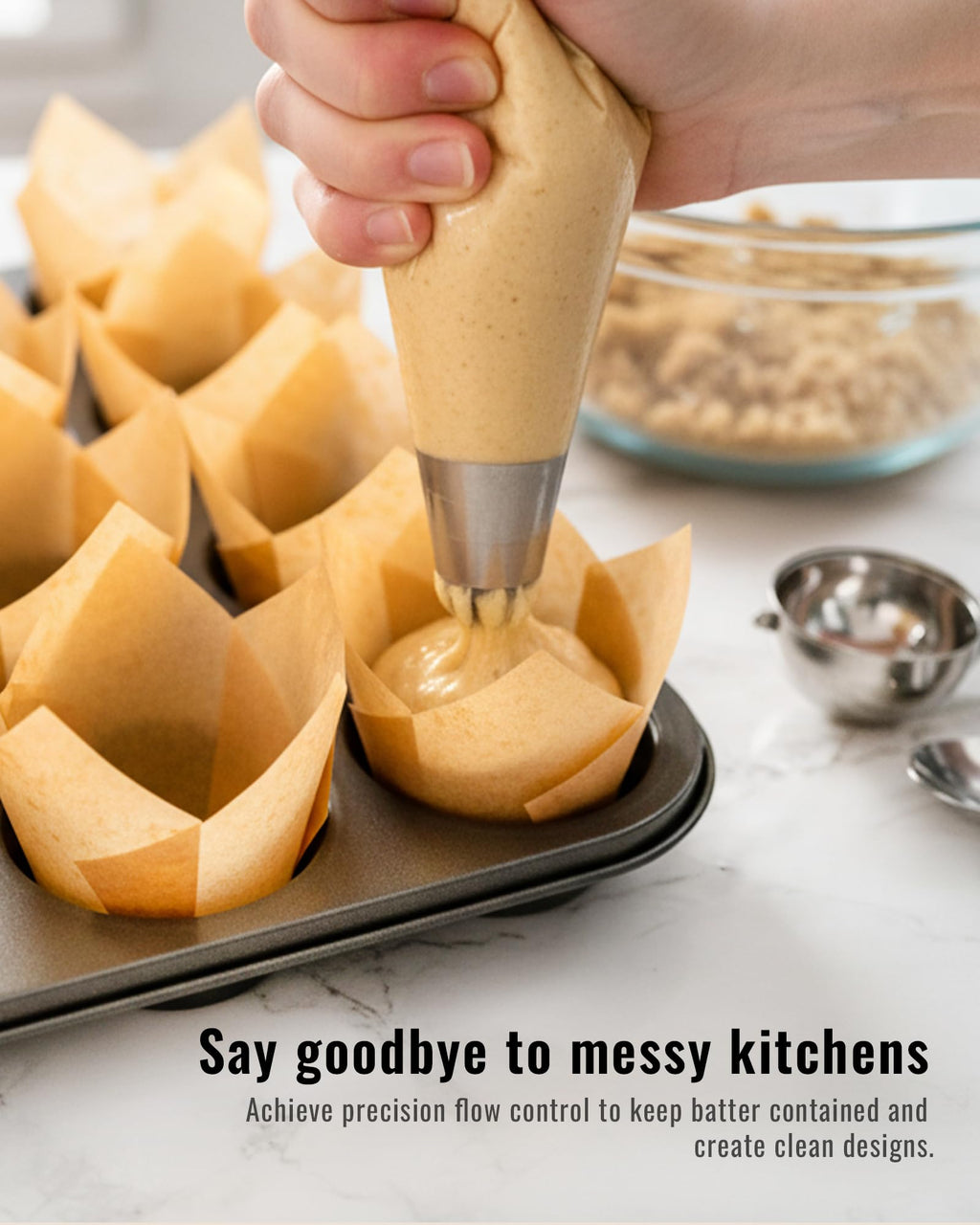 16 Inch Large Piping Bags, 100PCS Thickened Disposable Pastry Bags, Anti Burst Icing Bags for Cream Frosting, Non-slip Frosting Bags, Cake & Cookie Decorating Supplies