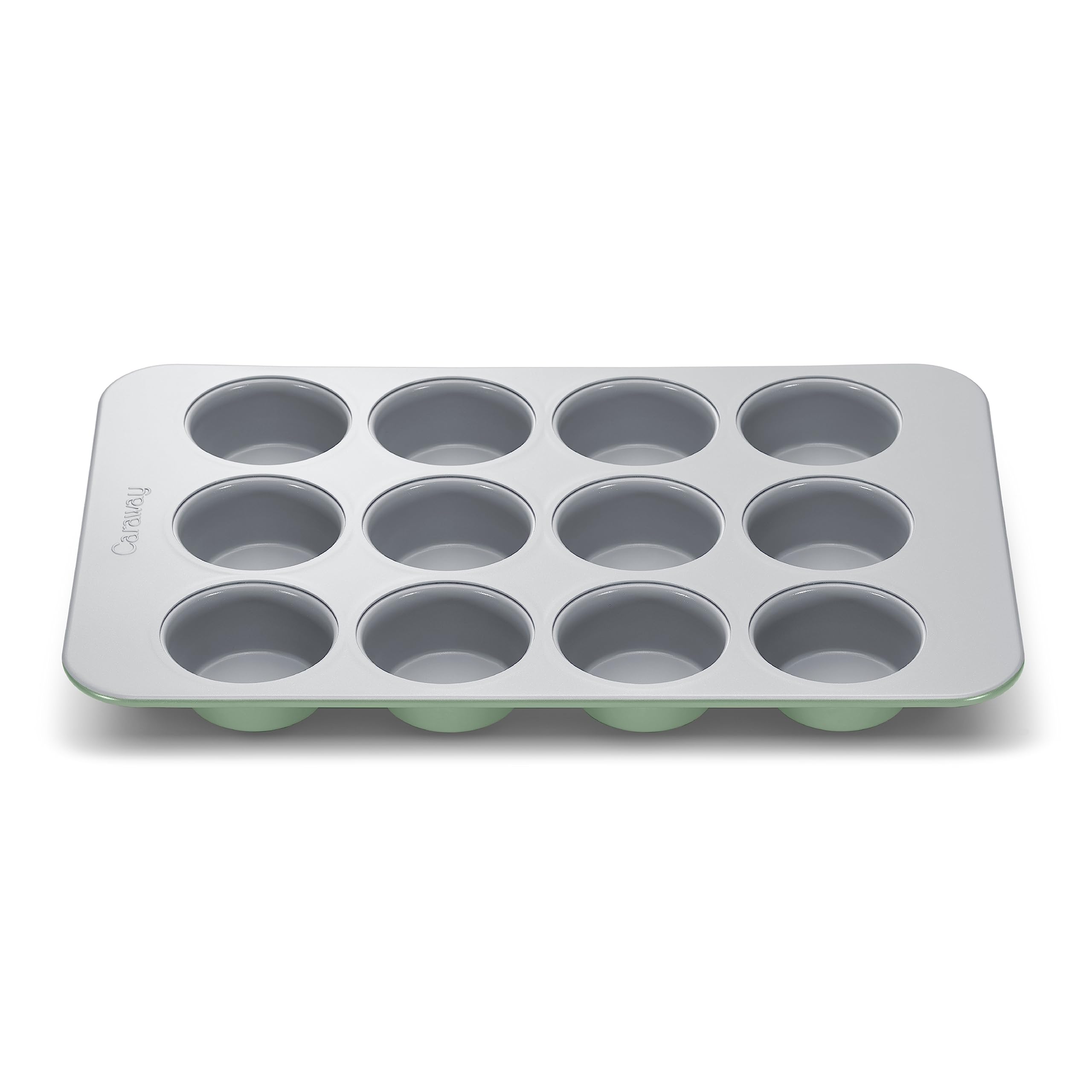 Caraway Non-Stick Ceramic 12-Cup Muffin Pan - Naturally Slick Ceramic Coating - Non-Toxic, PTFE & PFOA Free - Perfect for Cupcakes, Muffins, and More - Cream