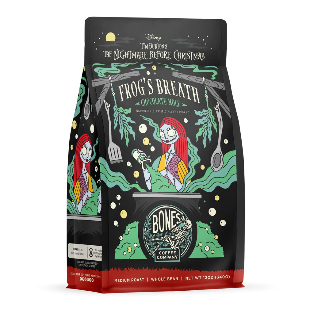 Bones Coffee Company Fallout Rocky Route 66, Rocky Road Flavored Coffee, Medium Roast Low Acid Arabica Beans Compatible with Auto drip and French Press Coffee Maker, 12 Oz Ground