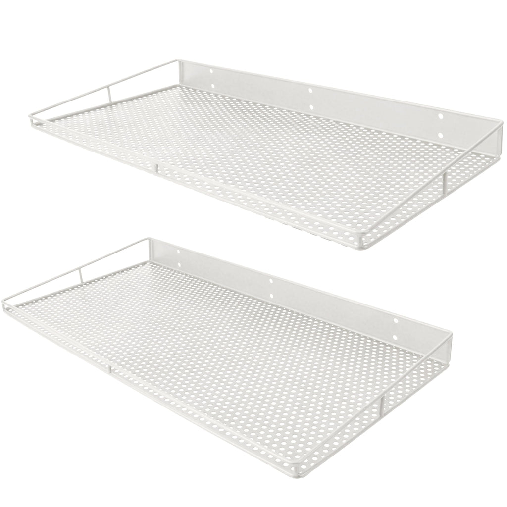 RedCall Heavy-Duty Wall Shelf, 2 Pack Garage Shelf, 23.5" x 12" Large Wall Mounted Shelves for Garage, Laundry Room, Closet, Holds Up to 75 Lbs