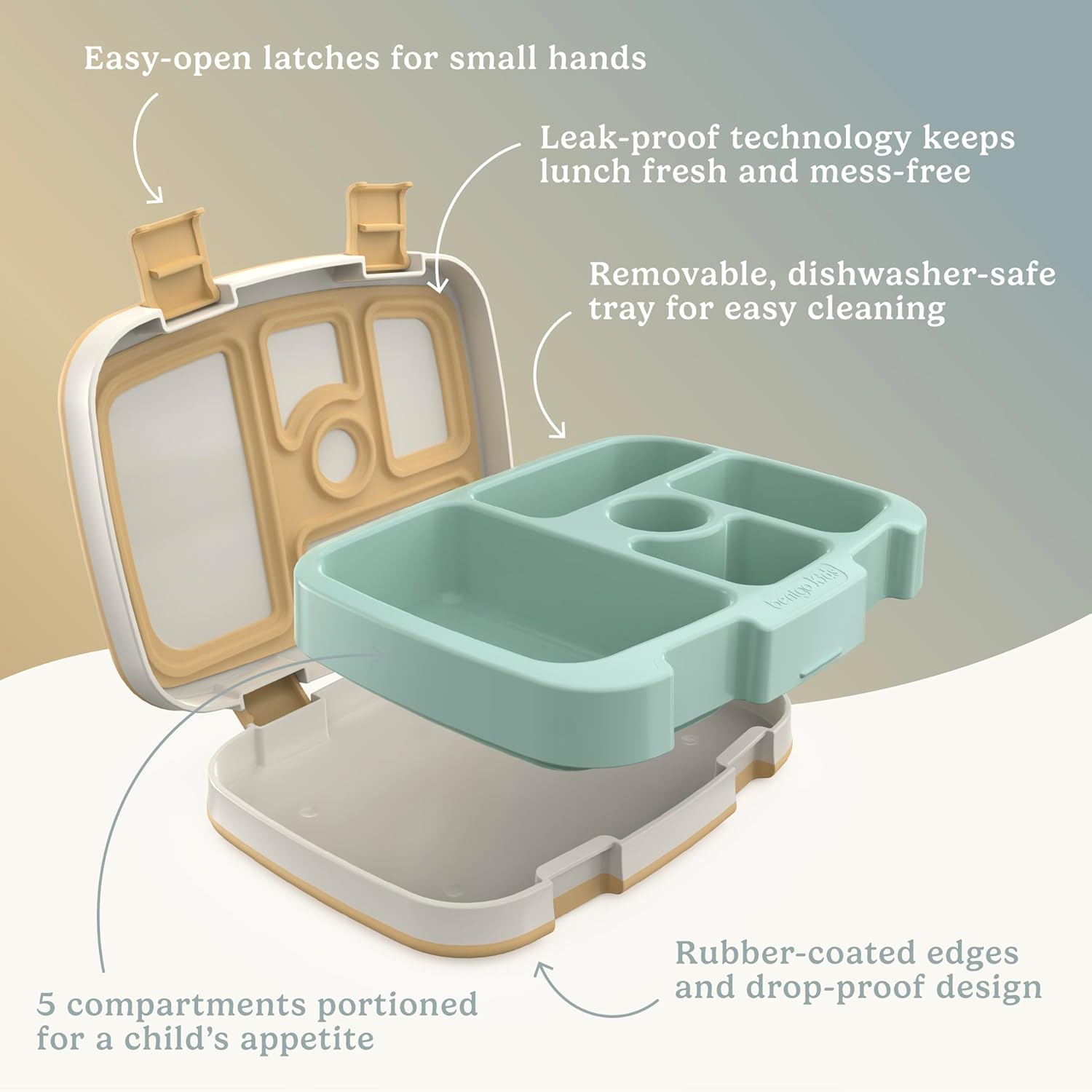 Bentgo® Kids 14” Backpack Set With Kids Prints Lunch Box (Wavy)