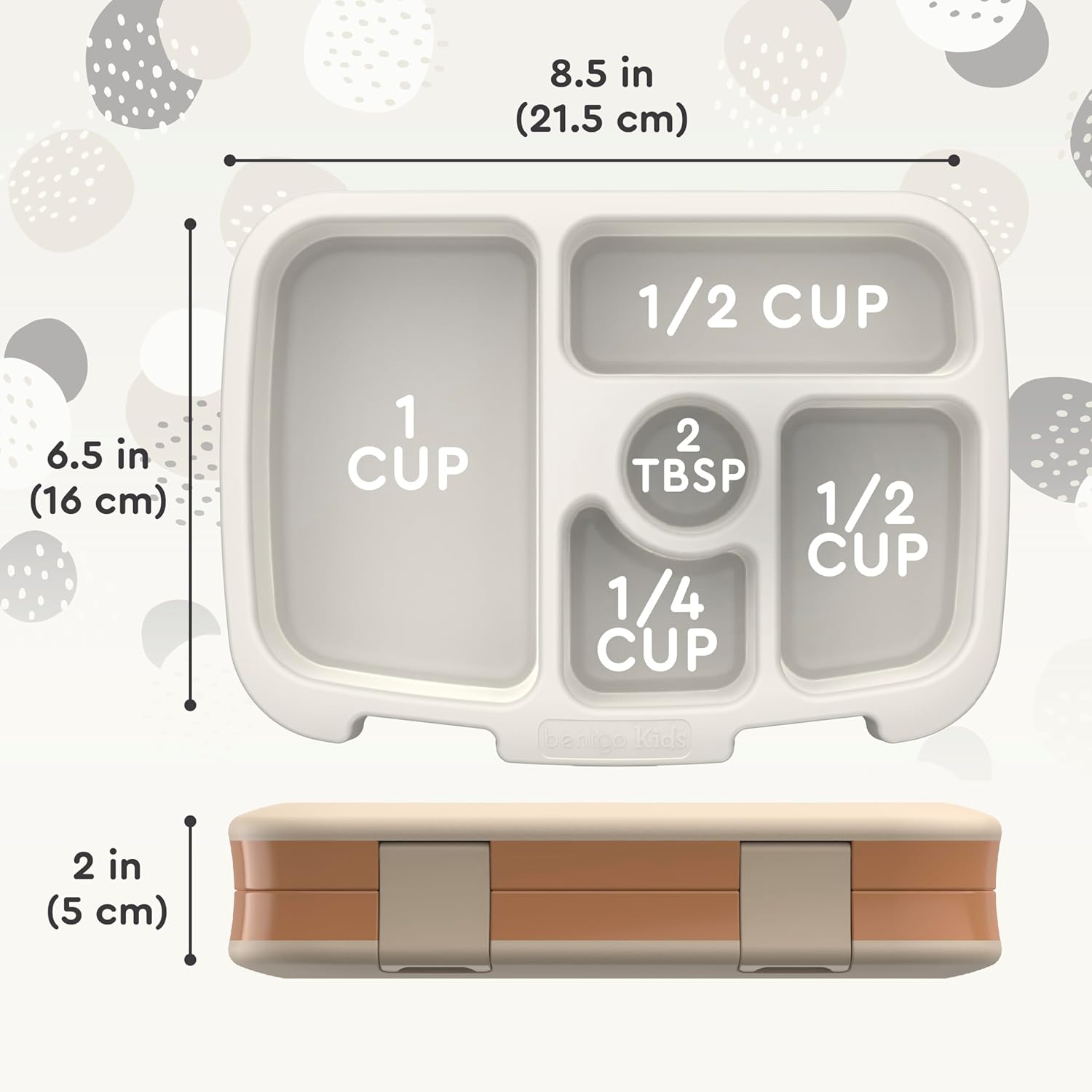 Bentgo® Kids 14” Backpack Set With Kids Prints Lunch Box (Spots & Dots)