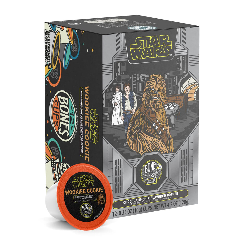 Bones Coffee Company Flavored Coffee Bones Cups Highland Grog Butterscotch Caramel | 12ct Single-Serve Coffee Pods Compatible with Keurig 1.0 & 2.0 Keurig Coffee Maker