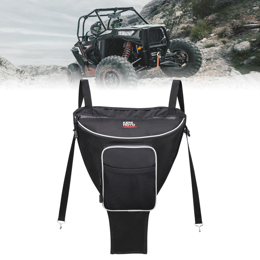 KEMIMOTO UTV Center Storage Bag UTV Cab Pack Center Seat Bag Compatible with Polaris RZR XP 1000 Turbo S 900 570 800 2014-2023 Storage Accessories 1680D High-Density with Multiple Pockets Easy Install