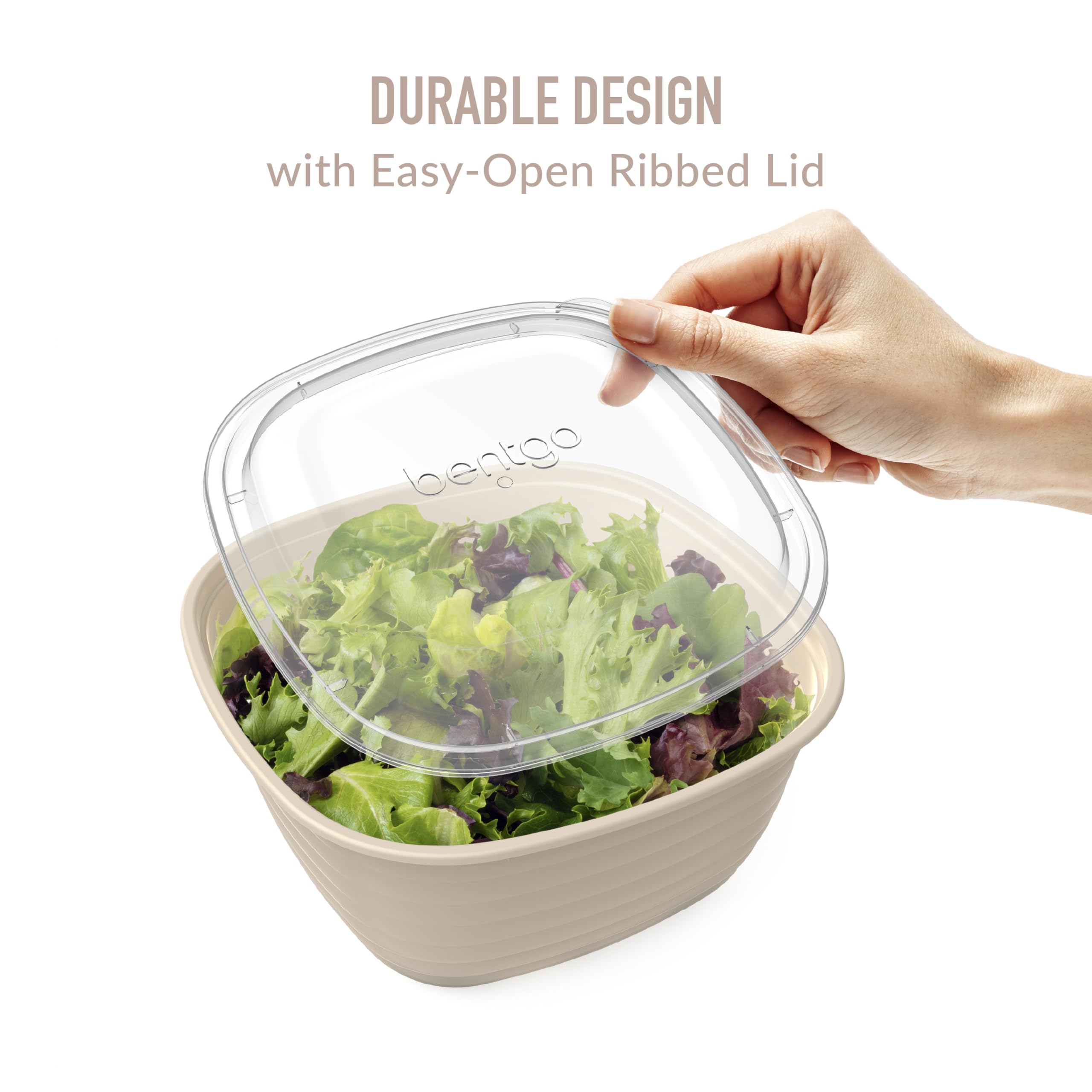 Bentgo Prep - 1-Compartment Bowls with Custom Fit Lids - Reusable, Microwaveable, Durable, PFAS & BPA-Free, Freezer and Dishwasher Safe Meal Prep Food Storage - 10 Bowls & 10 Lids (Graphite)