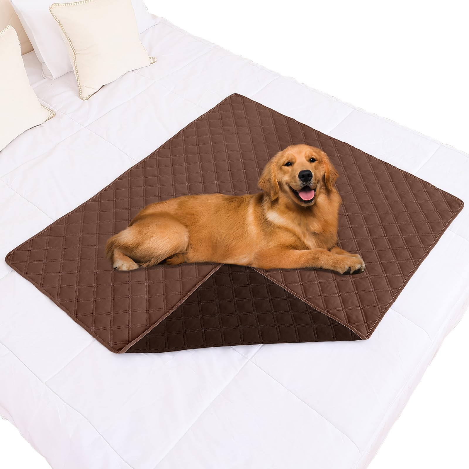 Smiry Waterproof Couch Covers for Dogs Washable, Reversible Pet Couch Covers for 3 Cushion Sofa Pet Friendly, Soft Sofa Furniture Protector for Dogs Cat Kids, Checkered (30"x70", Grey/Dark Grey)