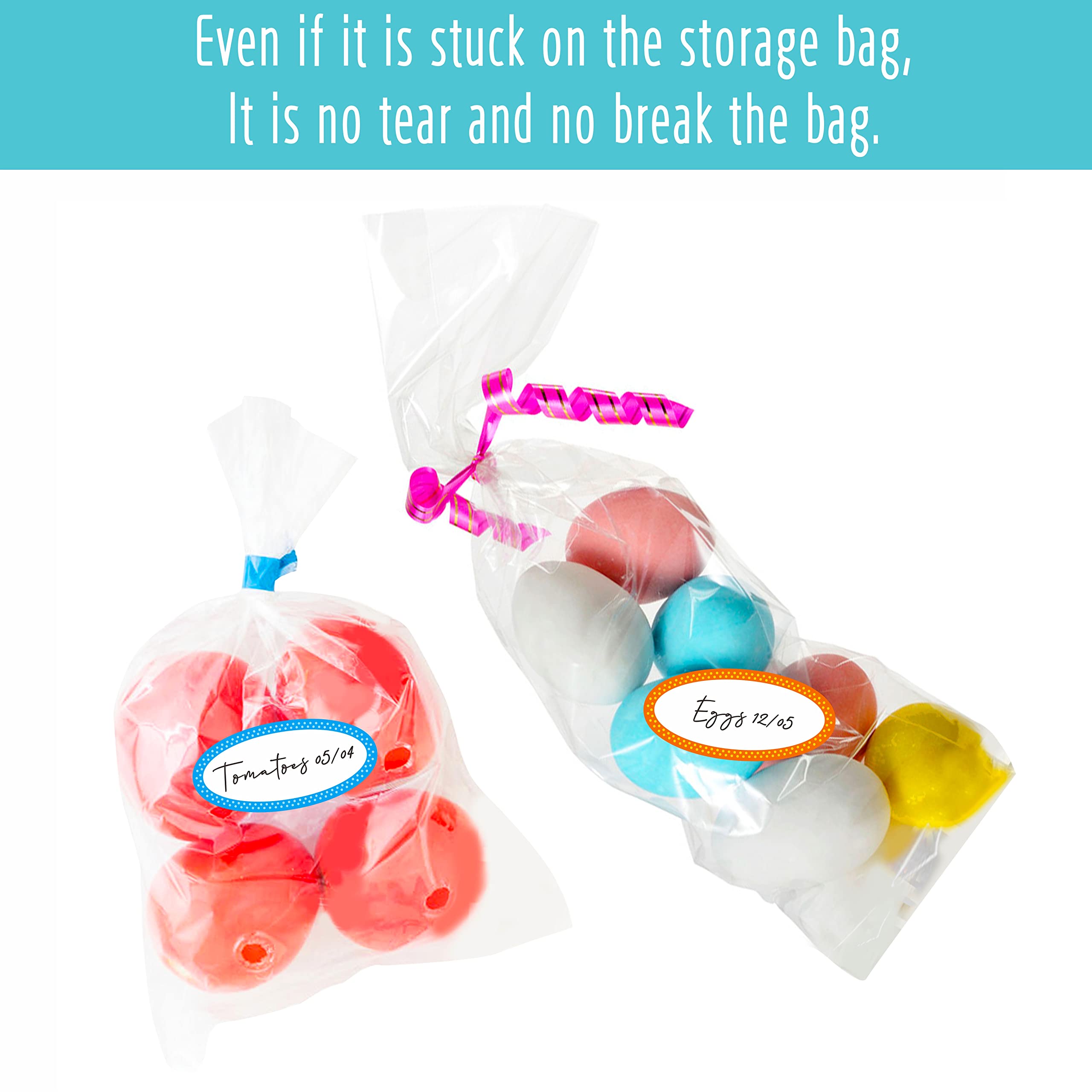 500 Removable Freezer Pantry Canning Labels Set Water Oil Resistant with Perforation Line for Food Containers Jars Kitchen Restaurant Storage Organization