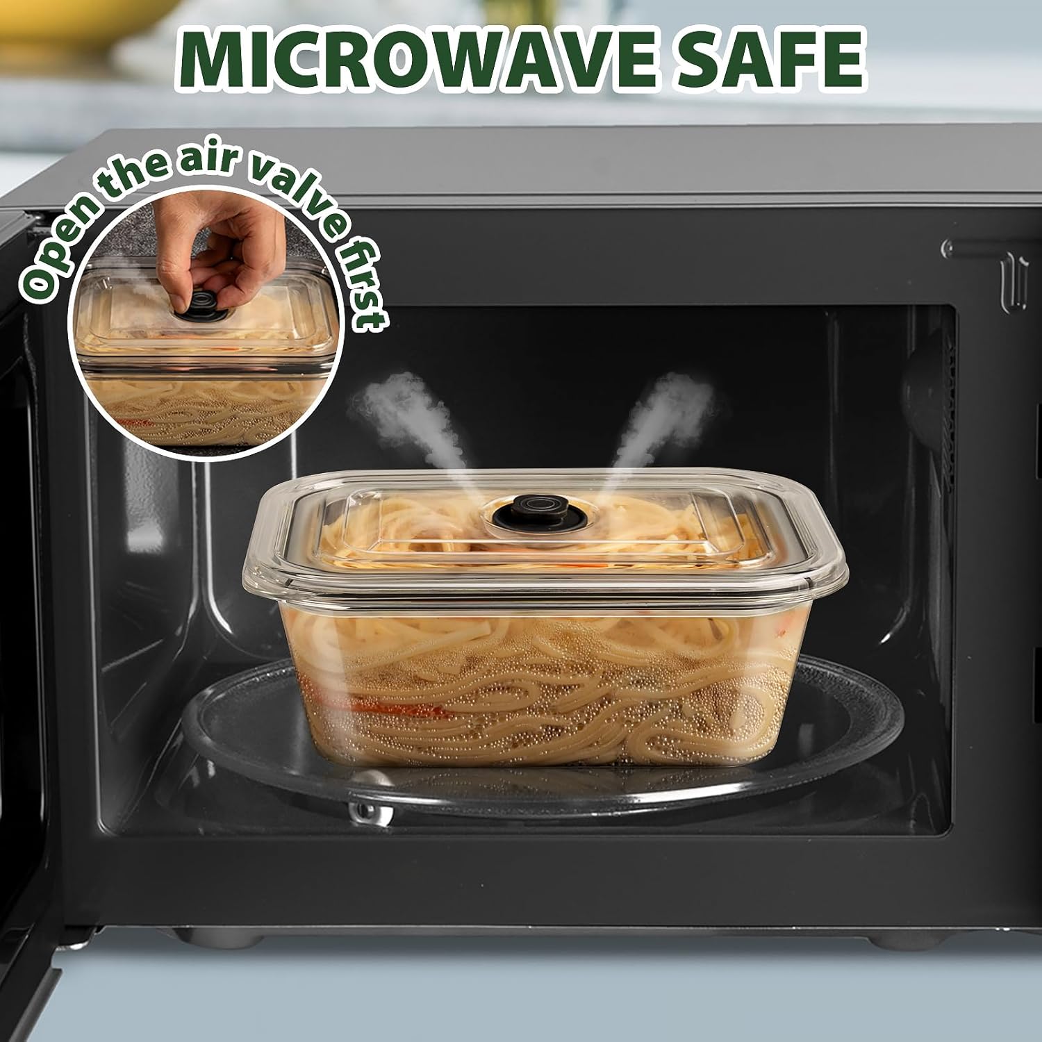 5 PCS Food Storage Containers with lids, 32 OZ Crysta-Clear Kitchen Food Containers for Pantry & Kitchen Storage and Organization, Airtight BPA-Free Microwave Dishwasher Safe Meal Prep Containers
