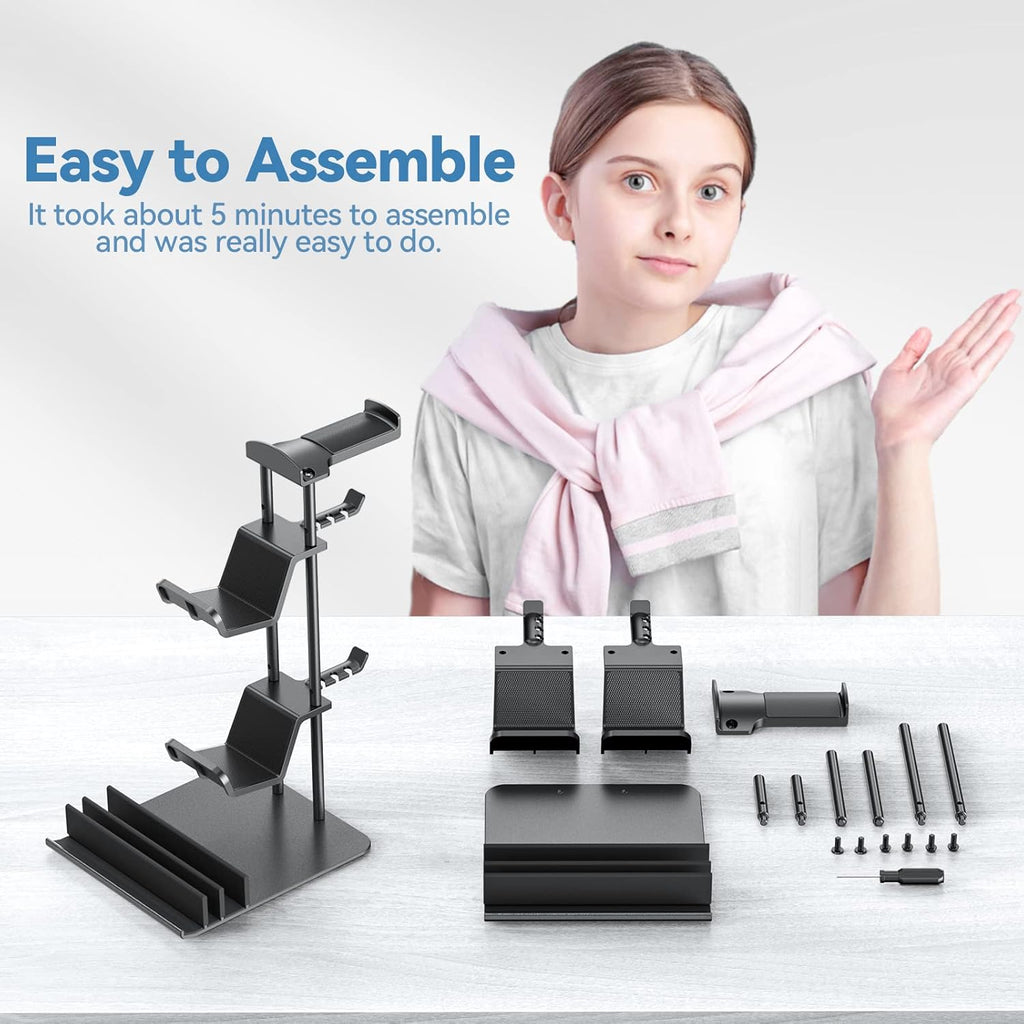 KDD Headphone Stand, Controller Holder & Headset Holder for Desk