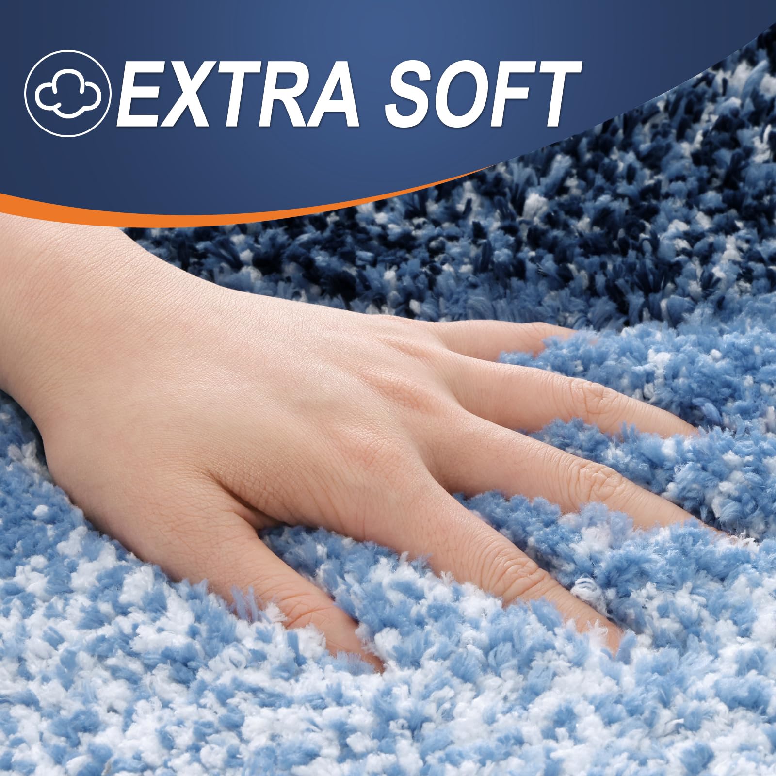 OLANLY Bathroom Rugs Sets 3 Piece, Soft Microfiber Absorbent Bath Mat, U-Shaped Contour Toilet Mat and Toilet Lid Cover, Quick Dry, Machine Washable, Toilet Cover and Rug Set for Bathroom, Grey