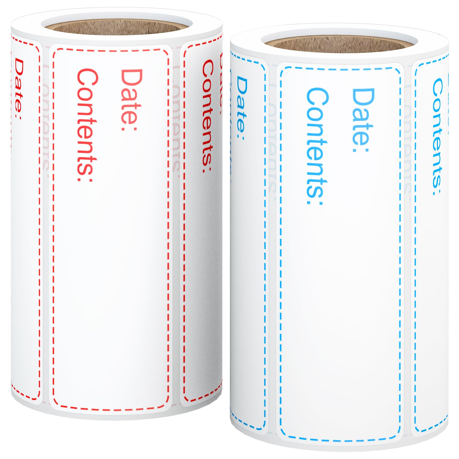 500 Pcs 1" x 3" Freezer Refrigerator Food Labels, Removable Adhesive, Water Oil Resistant, No Residue Food Storage Containers Labels Perfect for Monitoring Your Food in Kitchen