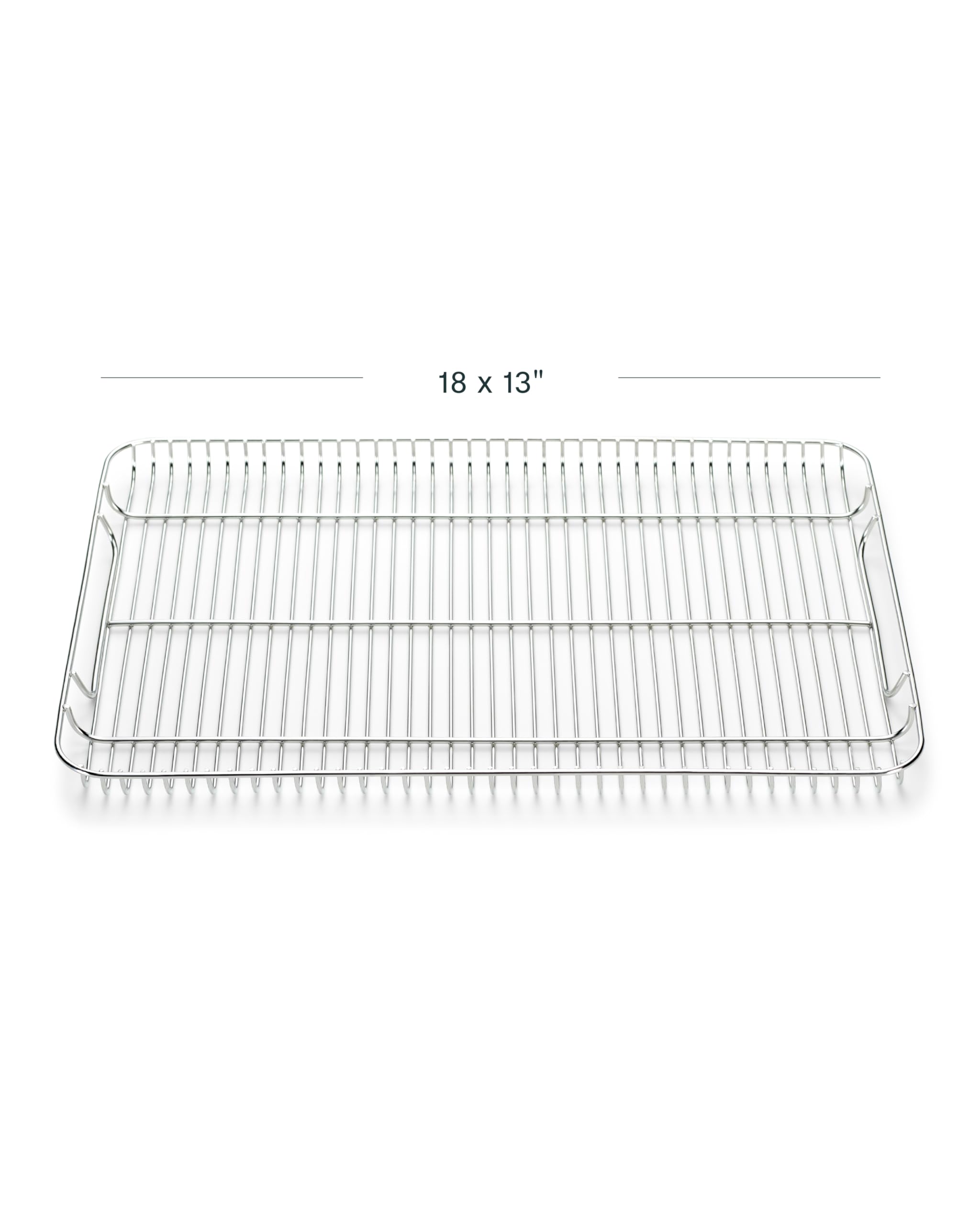 Caraway Stainless Steel Cooling Rack - 18" x 13" - For Cooling Baked Goods, Icing, & More - Designed to Fit Into Our Large Baking Sheet