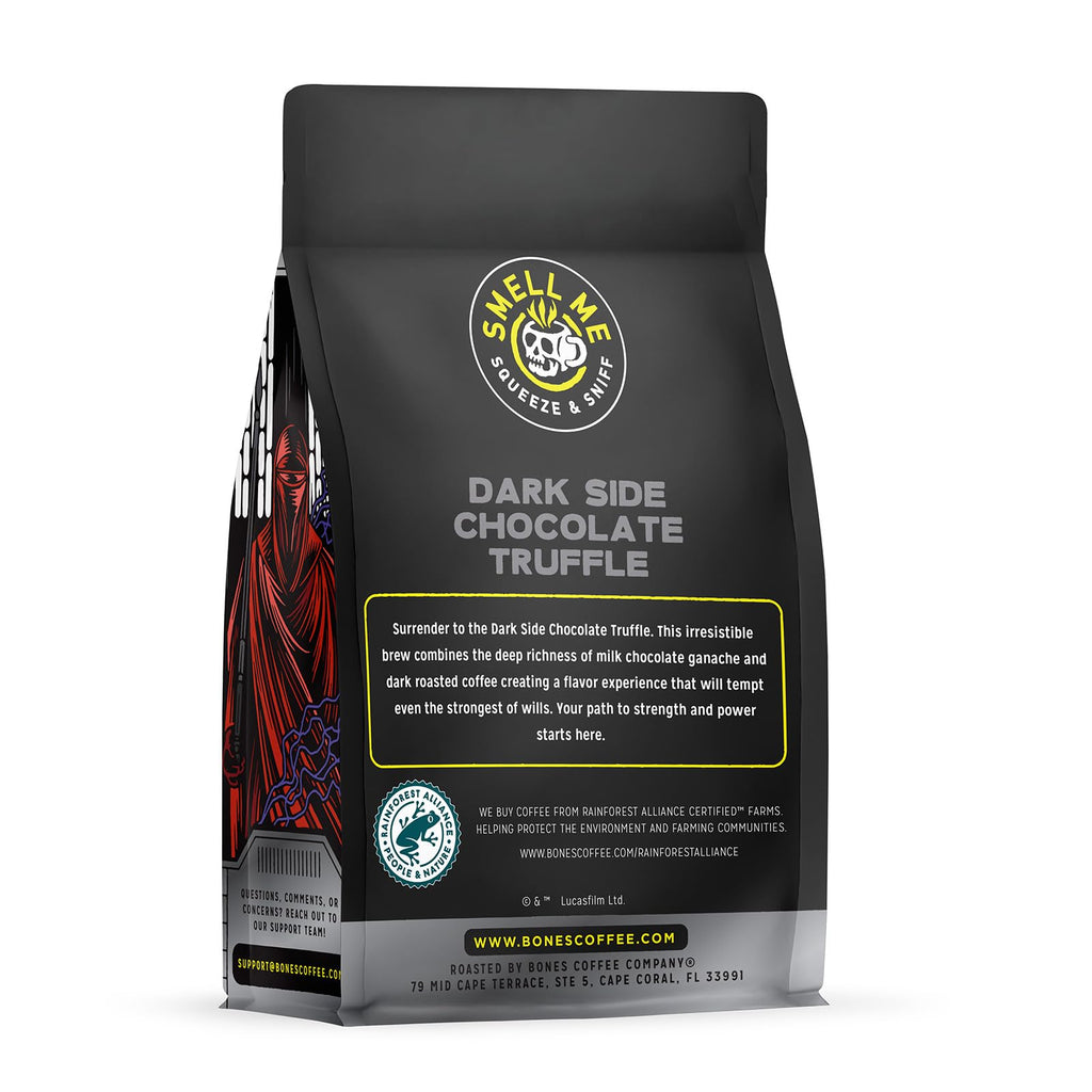 Bones Coffee Company Star Wars Wookiee Cookie Chocolate Chip Cookie Flavored Coffee, Medium Roast Low Acid Arabica Beans Compatible with Auto drip and French Press Coffee Maker, 12 Oz Ground