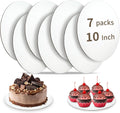 Cake Boards 10 inch Round, 7 Pack Food-Graded Cardboard Cake Rounds, Waterproof and Oil-Proof Cake Plates, Sturdy Corrugated Cake Base, Ideal for Baking, Cake DIY, Dessert and Crafting
