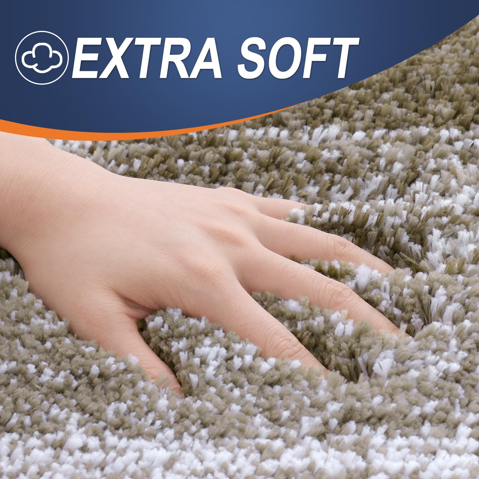 OLANLY Bathroom Rugs Sets 3 Piece, Soft Microfiber Absorbent Bath Mat, U-Shaped Contour Toilet Mat and Toilet Lid Cover, Quick Dry, Machine Washable, Toilet Cover and Rug Set for Bathroom, Grey