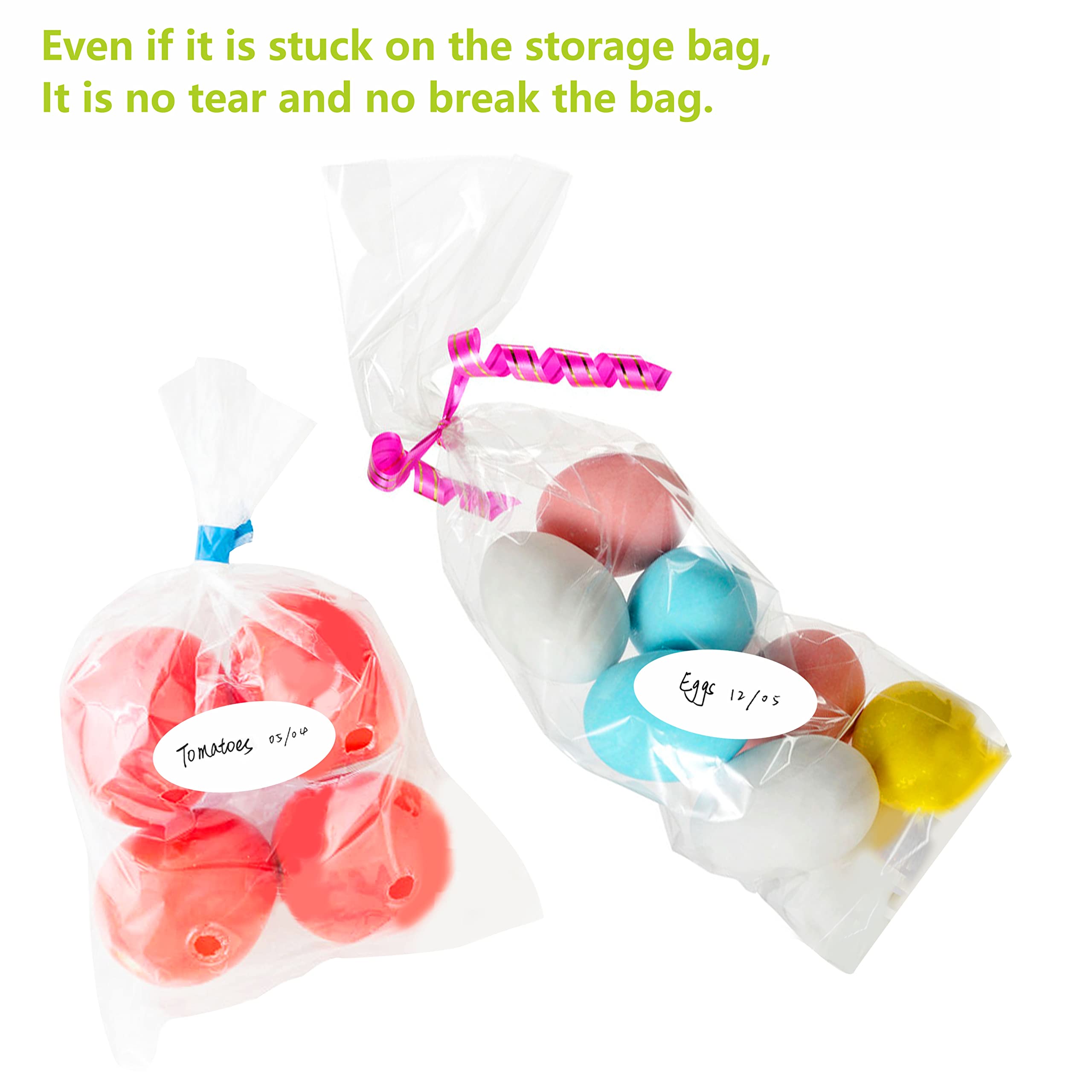 500 Removable Freezer Pantry Canning Labels Set Water Oil Resistant with Perforation Line for Food Containers Jars Kitchen Restaurant Storage Organization