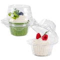 60 Pack Individual Cupcake Containers Plastic Cupcake Boxes Cupcake Holders Stackable Deep Dome Cupcake Carrier