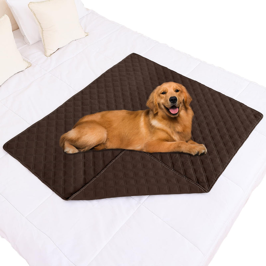 Smiry Waterproof Couch Covers for Dogs Washable, Reversible Pet Couch Covers for 3 Cushion Sofa Pet Friendly, Soft Sofa Furniture Protector for Dogs Cat Kids, Checkered (30"x70", Grey/Dark Grey)
