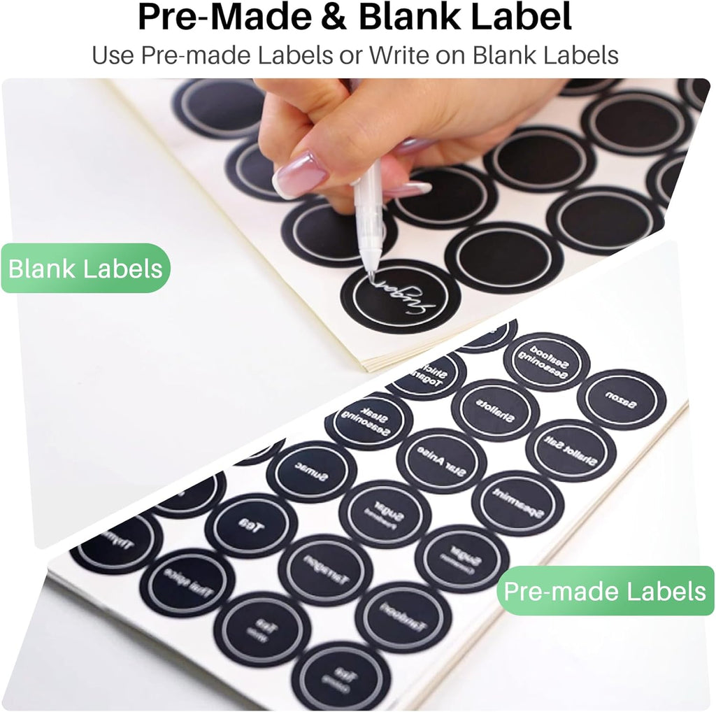 Rotating Spice Rack Organizer for Large Cabinets Kitchen Countertop with Thicken Spice Jars and Labels, Spinning Like Ferris-Wheel, Metal (M)