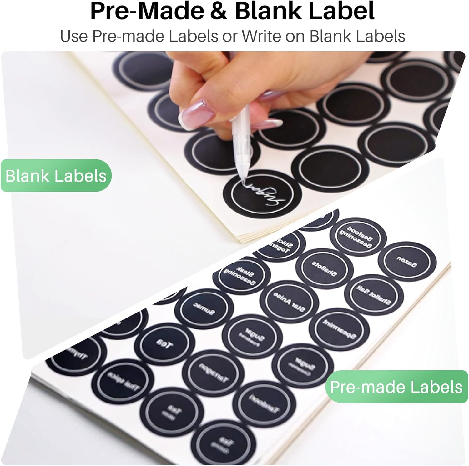 Rotating Spice Rack Organizer for Large Cabinets Kitchen Countertop with Thicken Spice Jars and Labels, Spinning Like Ferris-Wheel, Metal (M)