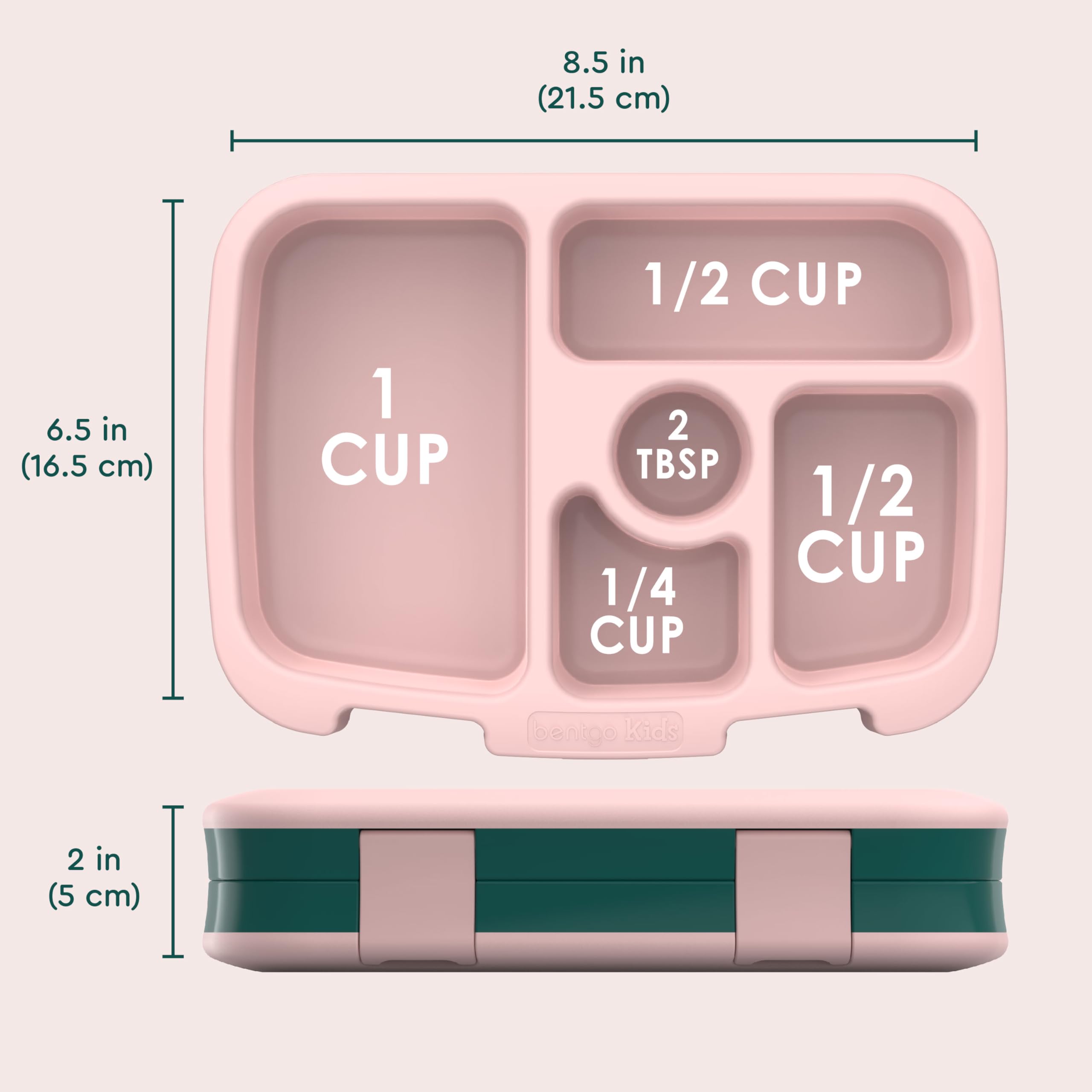 Bentgo Kids Prints Leak-Proof, 5-Compartment Bento-Style Kids Lunch Box - Ideal Portion Sizes for Ages 3-7, Durable, Drop-Proof, Dishwasher Safe, & PFAS & BPA-Free Materials (Unicorn)