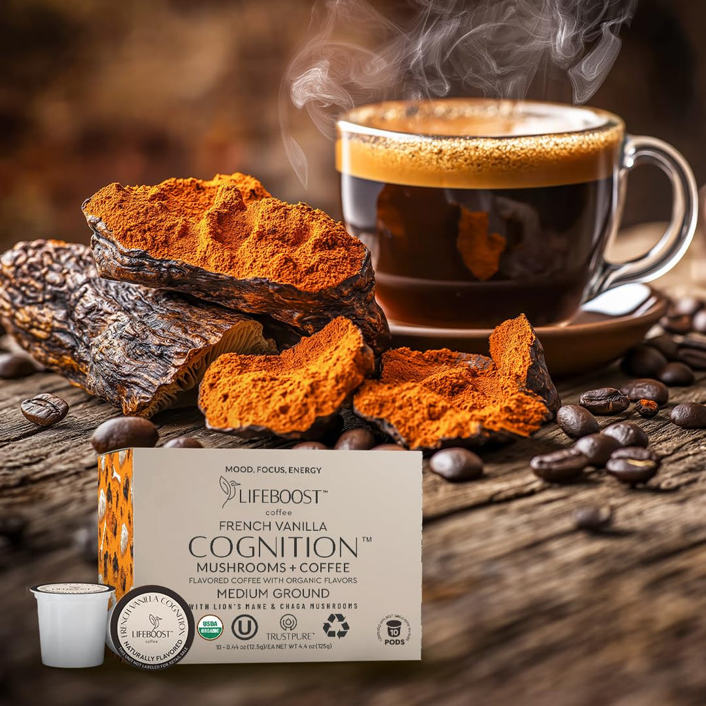 Lifeboost Medium Roast Low Acid Coffee K Cups - Single Origin Mold Free Non-GMO Organic Coffee Pods - Compatible with Keurig & Keurig 2 Machines - 10 Count
