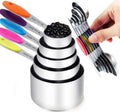 TILUCK measuring cups and magnetic measuring spoons set, stainless steel measuring cups, 6 double-sided stainless steel measuring spoons & 1 leveler (12)