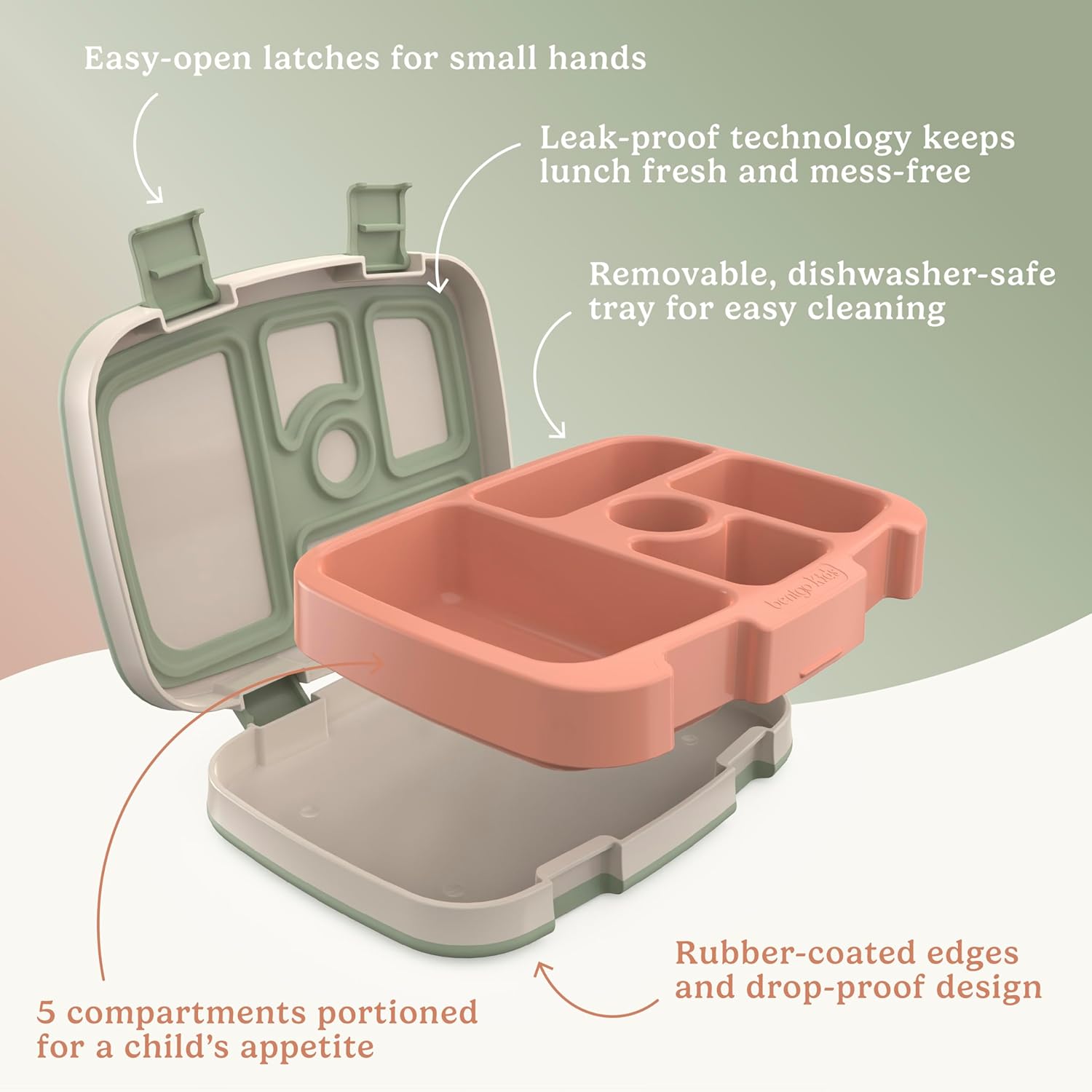 Bentgo® Kids 14” Backpack Set With Kids Prints Lunch Box (Geo Speckle)