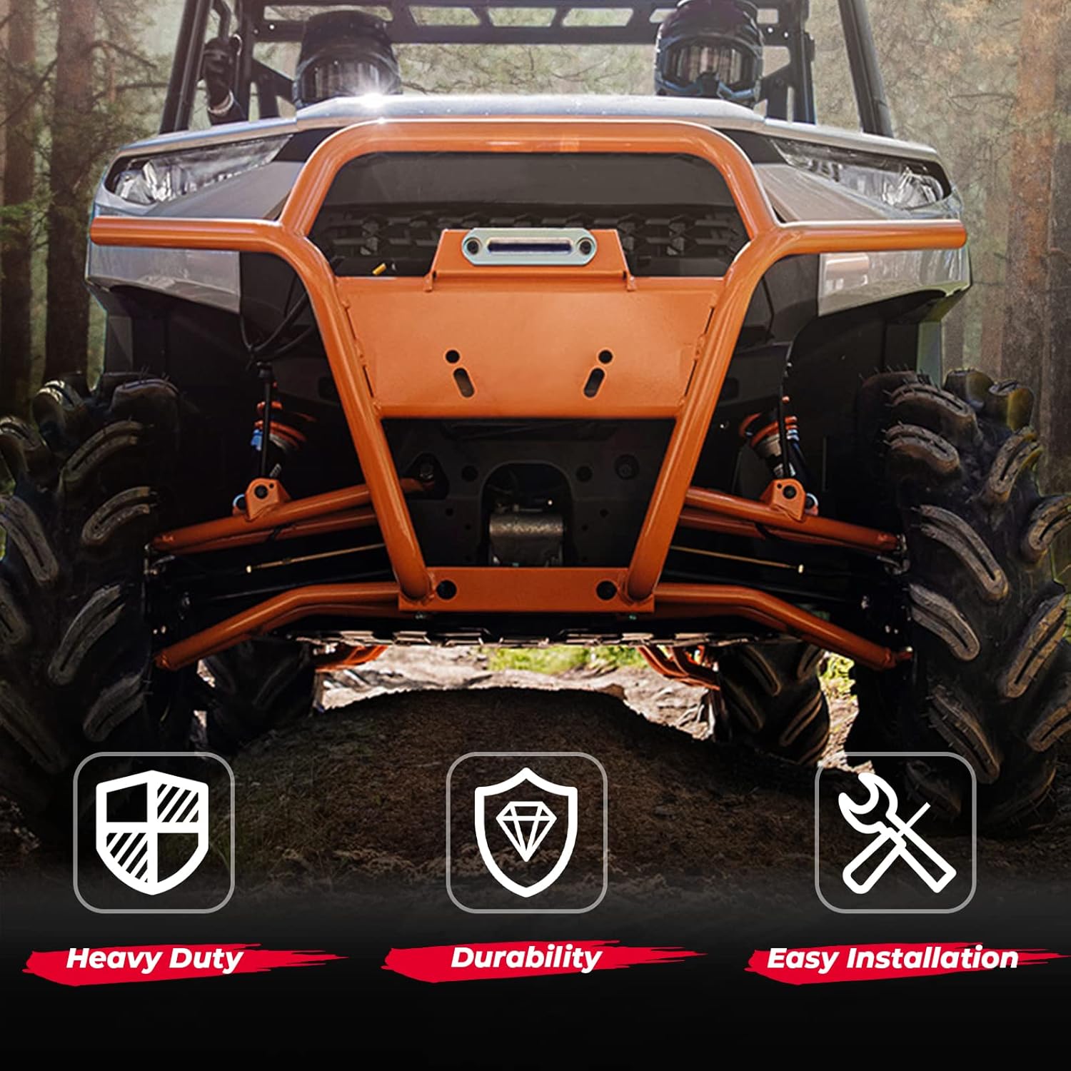 KEMIMOTO A-Arm Bushing Kit Heavy Duty Control Arm Bushing Kit Compatible with 2013-2019 Polaris Ranger XP 900/Crew/ 2017-2018 Polaris Ranger 1000 XP Crew/ 2015-2018 Polaris Ranger 1000 Diesel