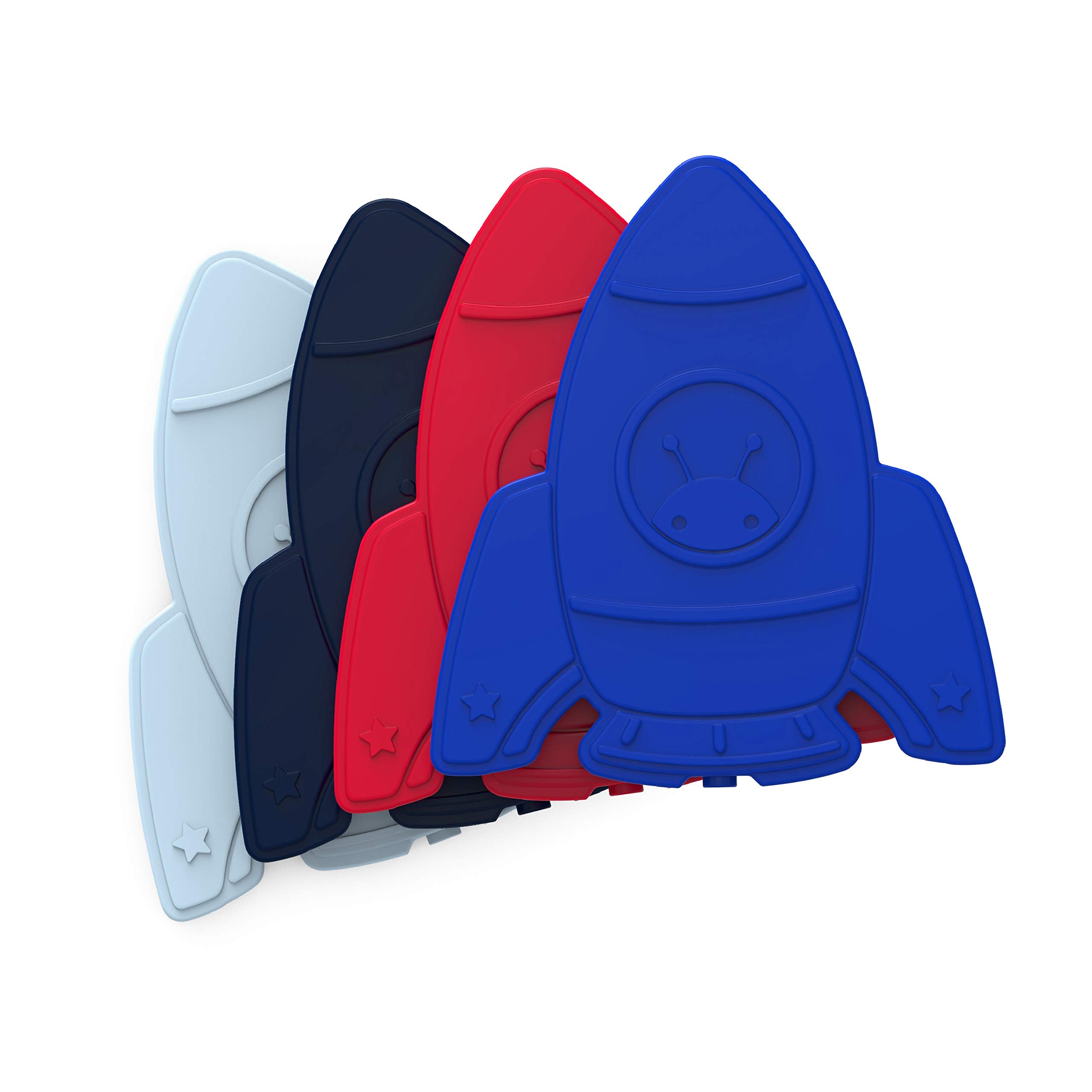 Bentgo Buddies Reusable Ice Packs - Slim for Lunch Boxes, Bags, and Coolers Multicolored 4-Pack (Unicorn)