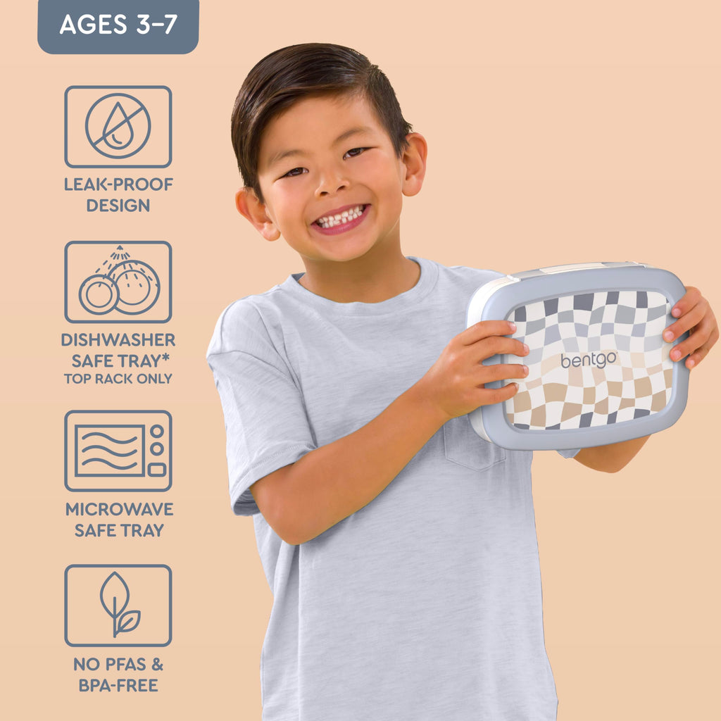 Bentgo Kids Prints Leak-Proof, 5-Compartment Bento-Style Kids Lunch Box - Ideal Portion Sizes for Ages 3-7, Durable, Drop-Proof, Dishwasher Safe, & PFAS & BPA-Free Materials (Unicorn)