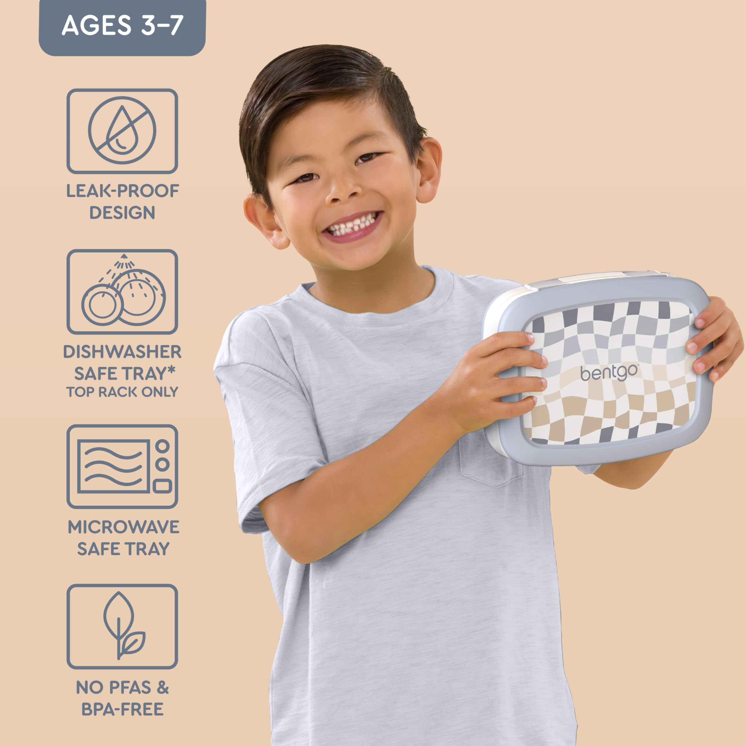 Bentgo Kids Prints Leak-Proof, 5-Compartment Bento-Style Kids Lunch Box - Ideal Portion Sizes for Ages 3-7, Durable, Drop-Proof, Dishwasher Safe, & PFAS & BPA-Free Materials (Unicorn)