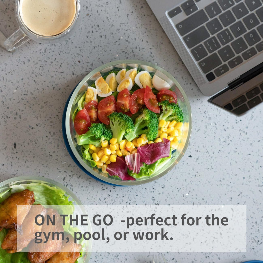 8 pack Glass Food Storage Containers with Simply Lid & 3 pack Glass Food Storage Containers with Locking Lids - Bento Box Glass Lunch Containers