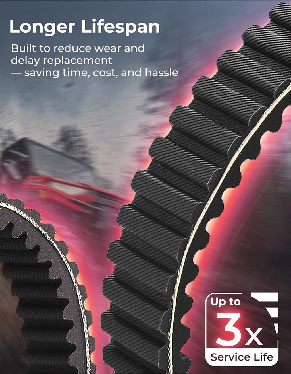 KEMIMOTO Drive Belt 3211077 20G4022 Heavy-Duty CVT Carbon Drive Belt Compatible with Polaris Sportsman 400 500, Ranger 500/XP 875, Scrambler, Magnum, Xplorer 4x4 ATV/UTV - Replaces 3211072 3211048
