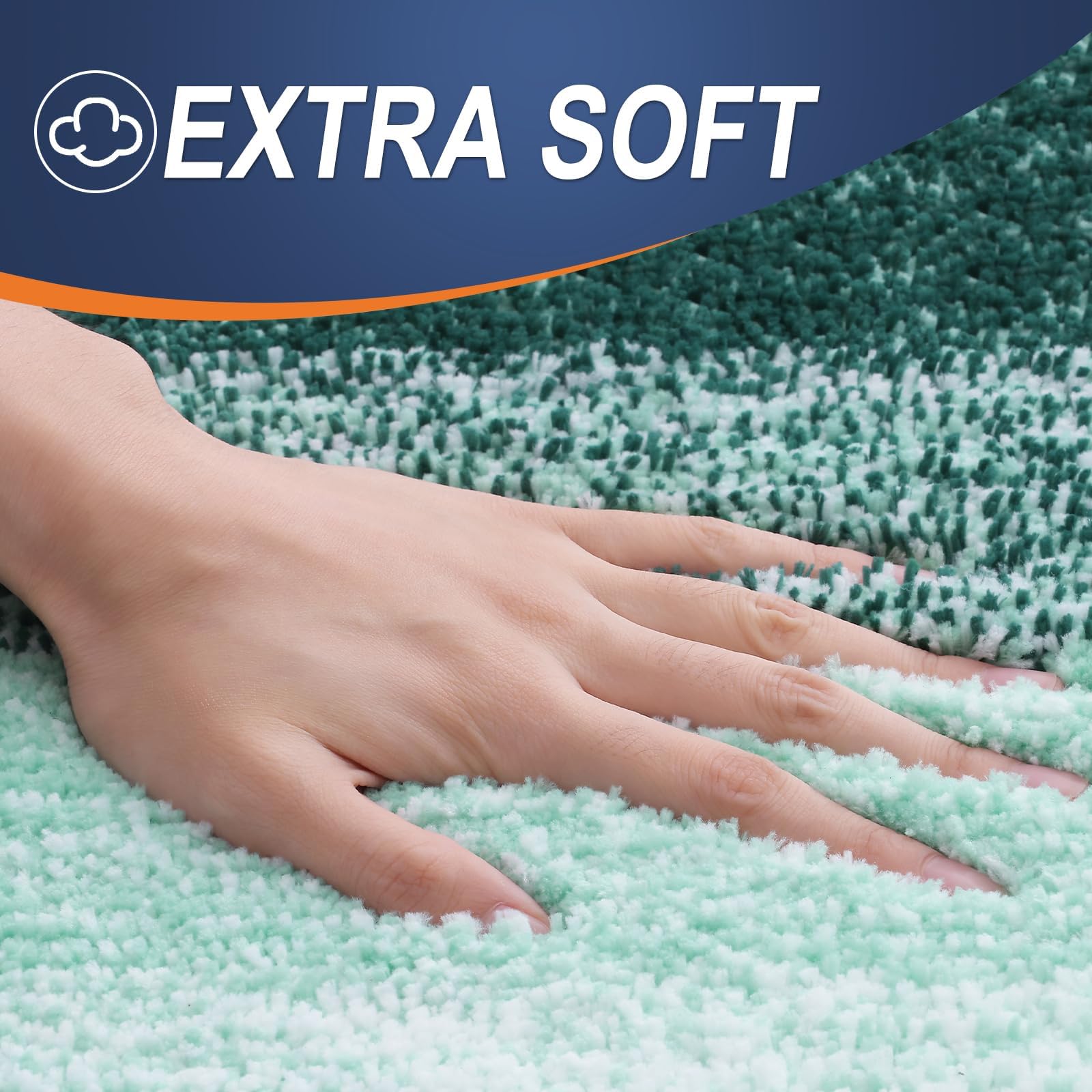 OLANLY 30-inch Round Bathroom Rugs, Extra Soft and Absorbent Microfiber Bath Rugs, Quick Dry Machine Washable Bath Mats for Bathroom Floor, Tub and Shower, Home Decor Accessories, Grey