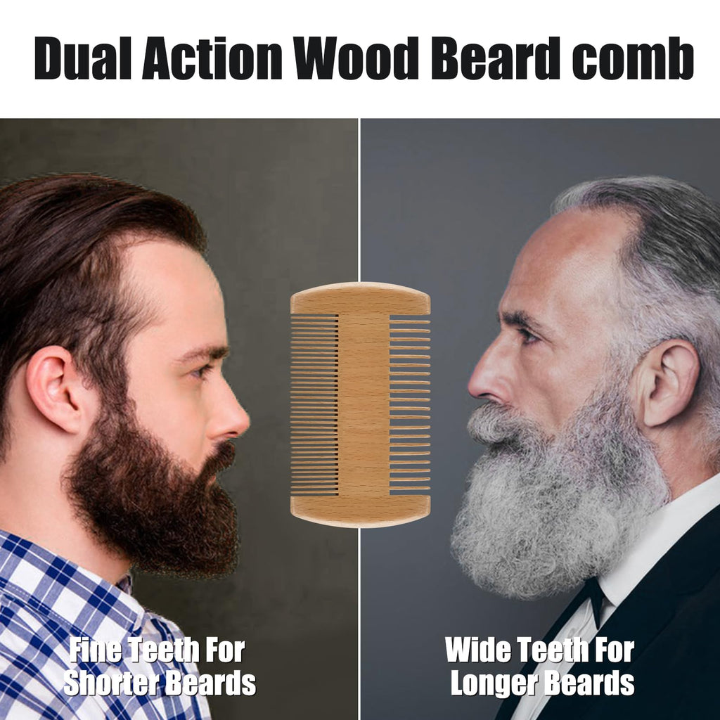 Fathers Day Dad Gifts Beard Brush for Men Him Boyfriend Husband from Wife Mustache Christmas Stocking Stuffers Anniversary Birthday Valentines Day Father's Day