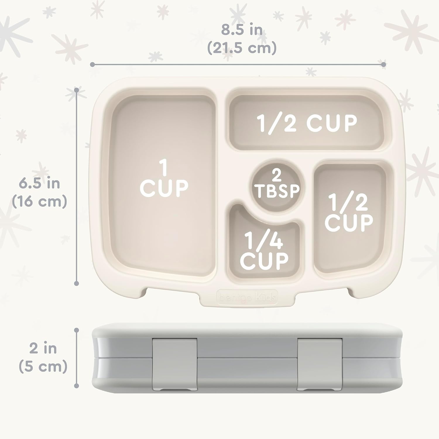 Bentgo® Kids 14” Backpack Set With Kids Prints Lunch Box (Starry Sprinkle)