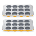 Caraway Non-Stick Ceramic 12-Cup Muffin Pan - Naturally Slick Ceramic Coating - Non-Toxic, PTFE & PFOA Free - Perfect for Cupcakes, Muffins, and More - Cream