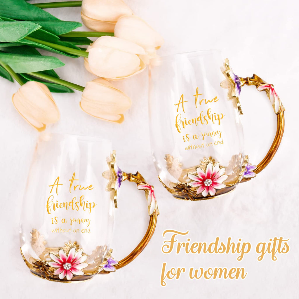OEAGO Gifts for Mom Women Mothers Day Valentines Day Gifts Glass Coffee Enamels Mug Best Birthday Valentine's for Her Girlfriend Wife from Daughter Son Tea Cup Christmas Stocking Stuffers