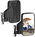 KEMIMOTO Magnetic Golf Cart Side Mirrors, No Drilling Magnetic Tractor Mirrors, Universal Rear View Mirror for Tractors, Forklifts, Lawn Movers, Golf Carts, Small Dozers, Lift Trucks