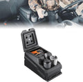KEMIMOTO UTV Center Console Bench Seat Box Compatible with Polaris Ranger 1000 900 /XP/Crew, Uforce U10 600 800, Kawasaki Mule, Pionner 700 1000, Gator Seat Armrest Storage Box w/Cup Holders