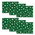 Artoid Mode Green Lucky Shamrock St. Patrick's Day Placemats Set of 4, 12x18 Inch Seasonal Spring Table Mats for Party Kitchen Dining Decoration