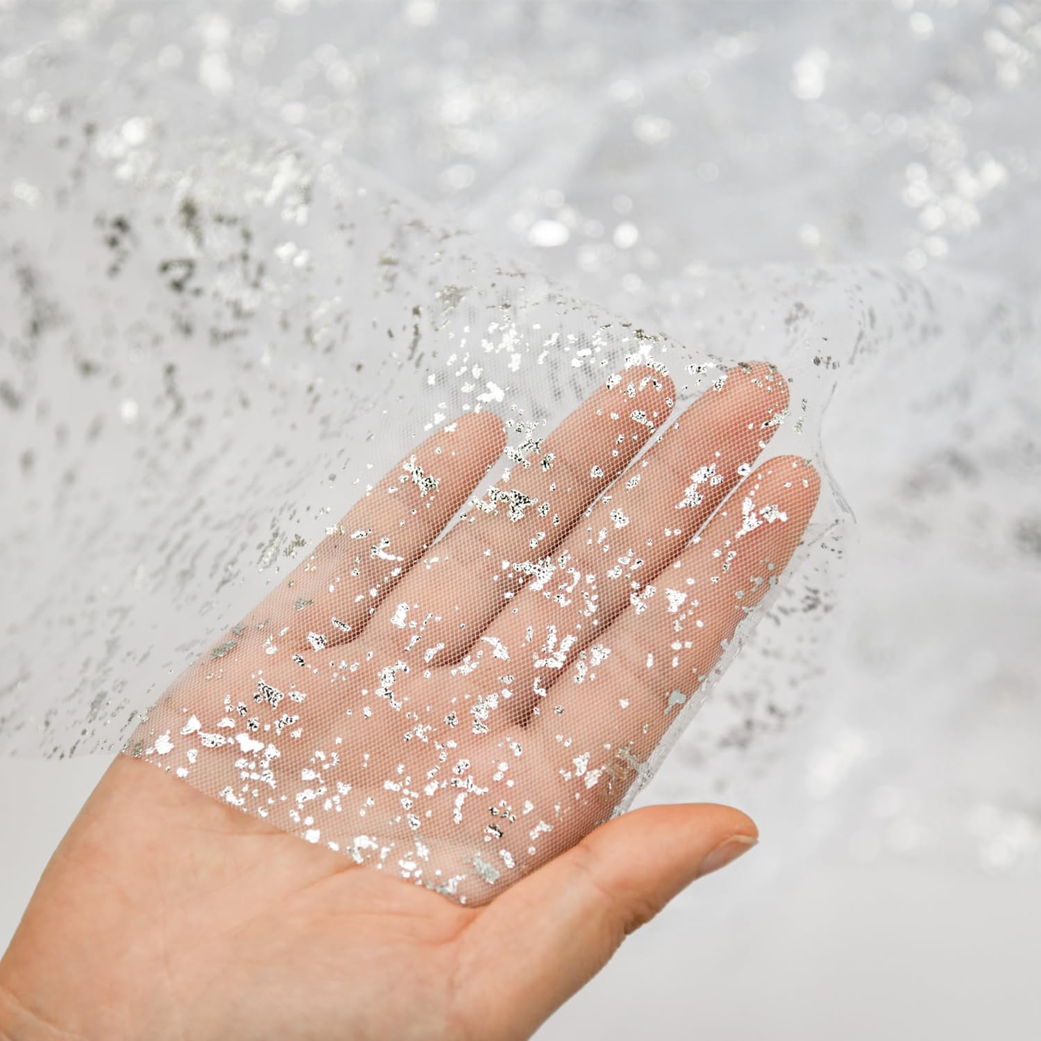 Artoid Mode Beige Gold Gauze Table Runner 120 Inch 10FT, Glitter Metallic Foil Sheer Dining Wedding Anniversary Holiday Birthday Table Decor for Home Party