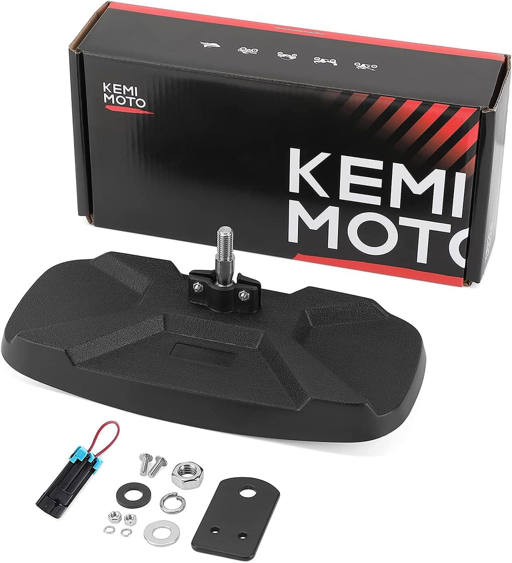 KEMIMOTO UTV Rear View Mirror Compatible with Polaris Ranger 500 570 900 XP 1000 XP/Crew 2017-2026 with Factory Drop Down Mounting Tab, UTV Panoramic Rear View Mirror OEM #2879969