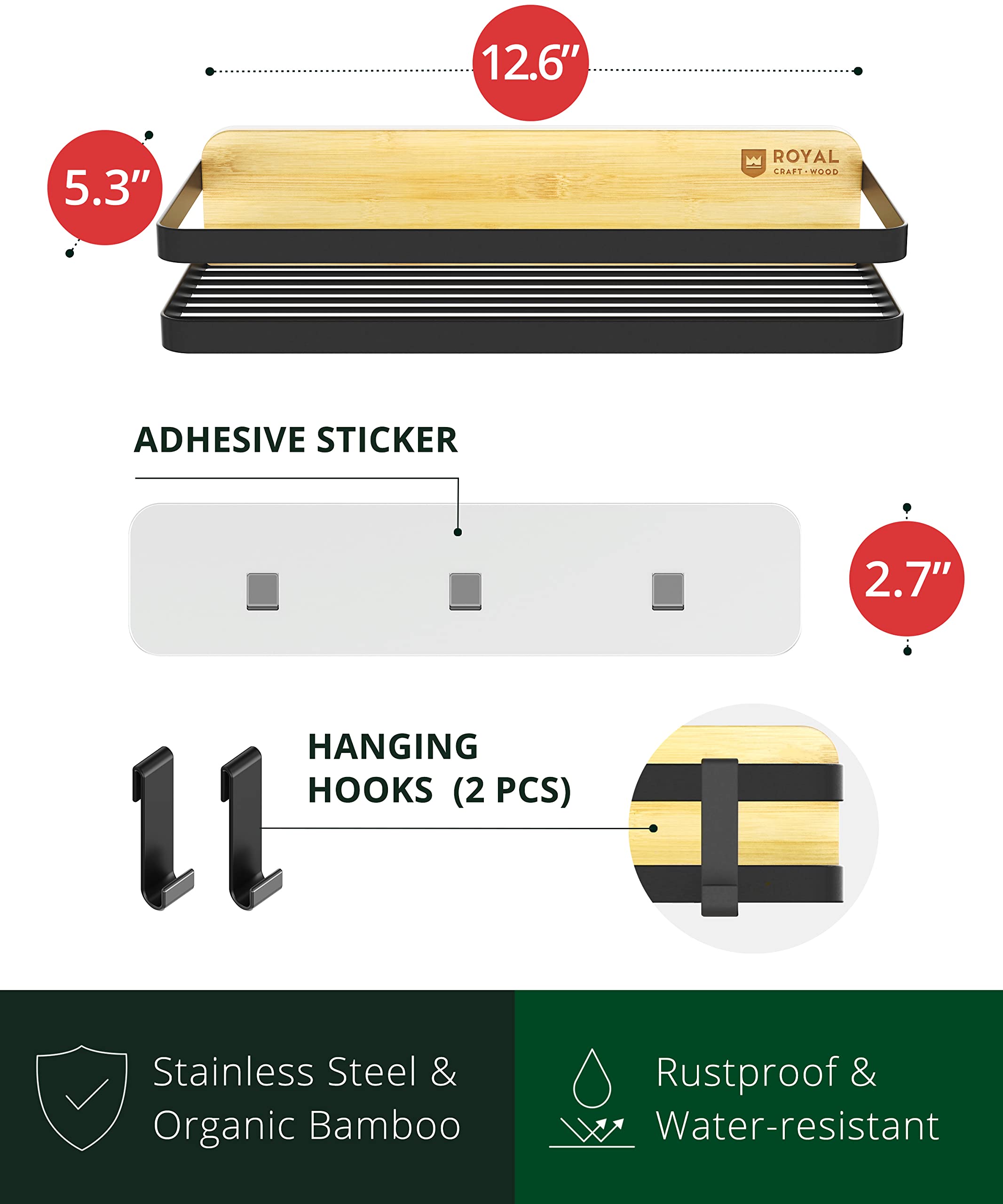 Bathroom Organizer Shower Bathtub Caddy