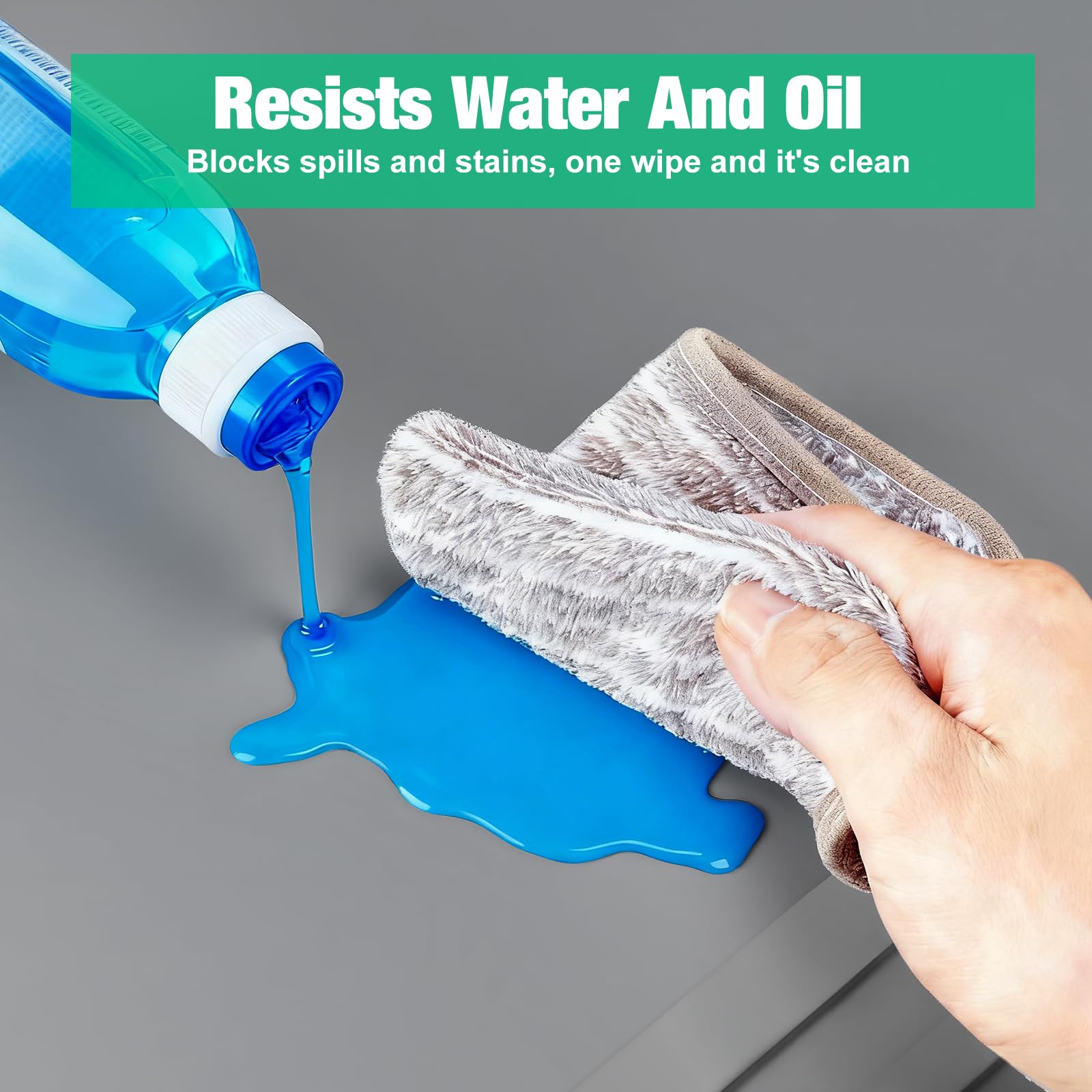 Aisslro Under Sink Mat 22" X 19", Waterproof Silicone Cabinet Protector with Raised Edge, Kitchen & Bathroom Leak Tray, Shelf Liner & Pet Feeding Mat for Dog Cat Food Mats, Light Gray