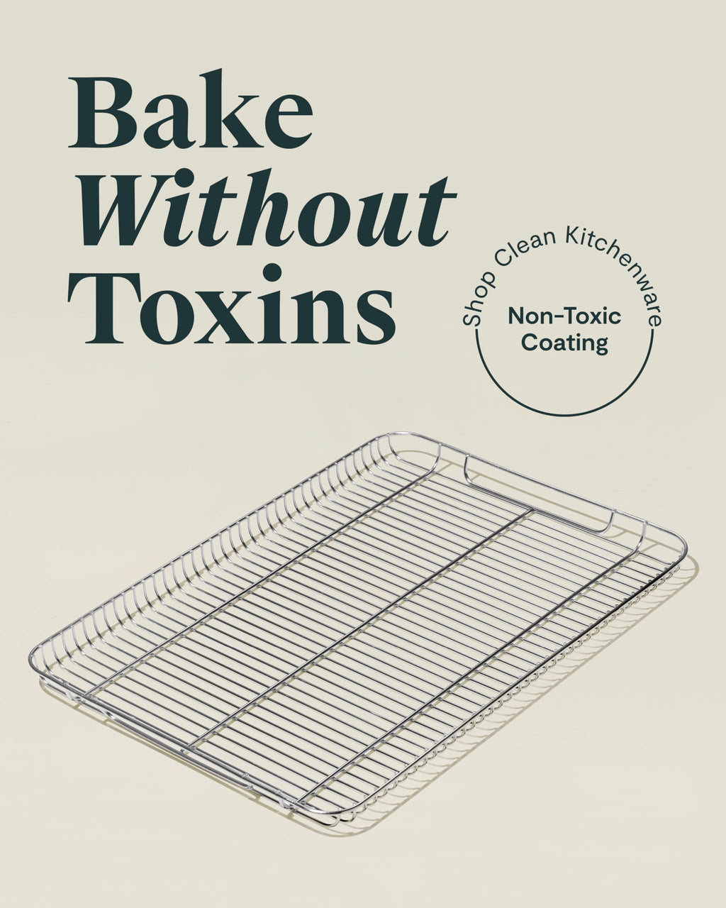 Caraway Stainless Steel Cooling Rack - 18" x 13" - For Cooling Baked Goods, Icing, & More - Designed to Fit Into Our Large Baking Sheet